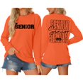 thumbnail image 1 of Luowei Winter Thermal Christmas Sweatshirt, Orange Winter Windproof Leisure Sweatshirt, Senior 2025 Sweatshirt Women Class Of 2025 Long Sleeve Pullover Casual Crewneck Tops Graduation 2025 Shirt, XXL, 1 of 4