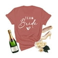 thumbnail image 1 of Luowei Women's Bride & Bridesmaid T-Shirt Set - Hen Party Tee, Red, XXL, 1 of 3