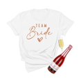 thumbnail image 1 of Luowei Women's Bride & Bridesmaid T-Shirt Set - Hen Party Tee, White, XL, 1 of 3