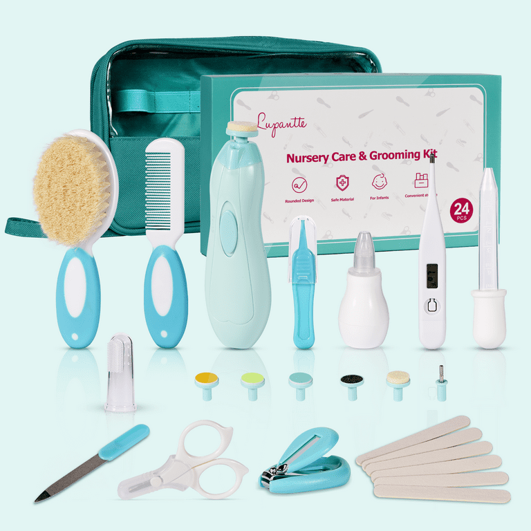 PandaEar Baby Healthcare and Grooming Kit, Baby Nursery Health Care Set 