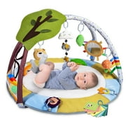 Lupantte 9-in-1 Baby Activity Gym, Baby Learning Toys Play Gym Mat with 9 Toys for Infant, Baby Learn Mat, Shower Gift