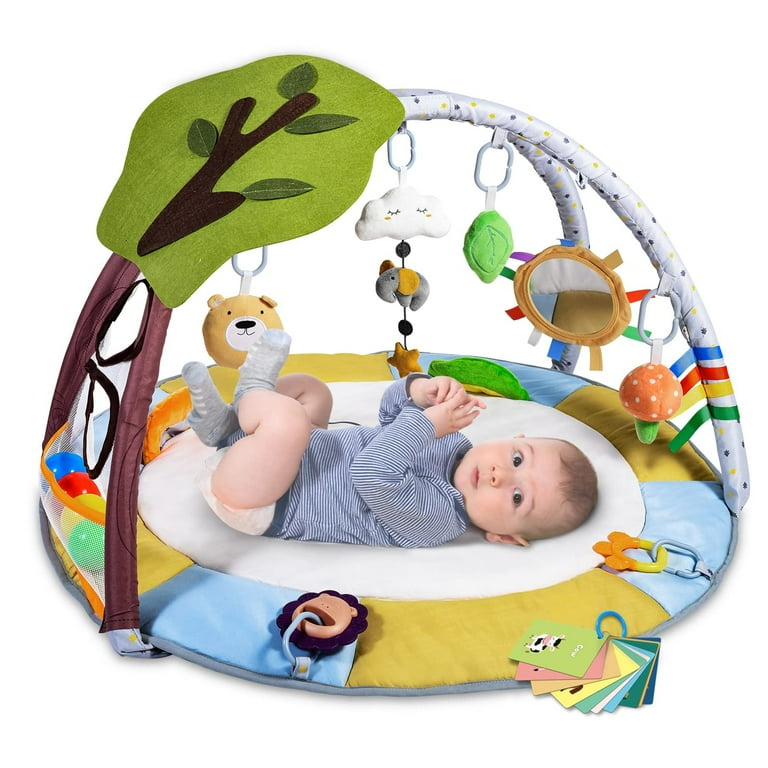 Lupantte Lion Baby Gym Play Mat 9 in 1 Activity Gym for Newborns Tummy Time Learning Toys Walmart