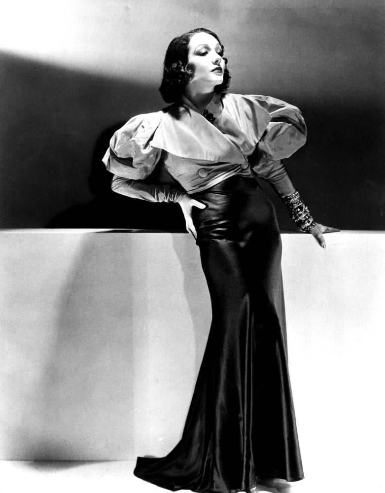 Lupe Velez Wearing Blue Satin Skirt With Red Taffeta Jacket Canvas Art - (16 x 20)