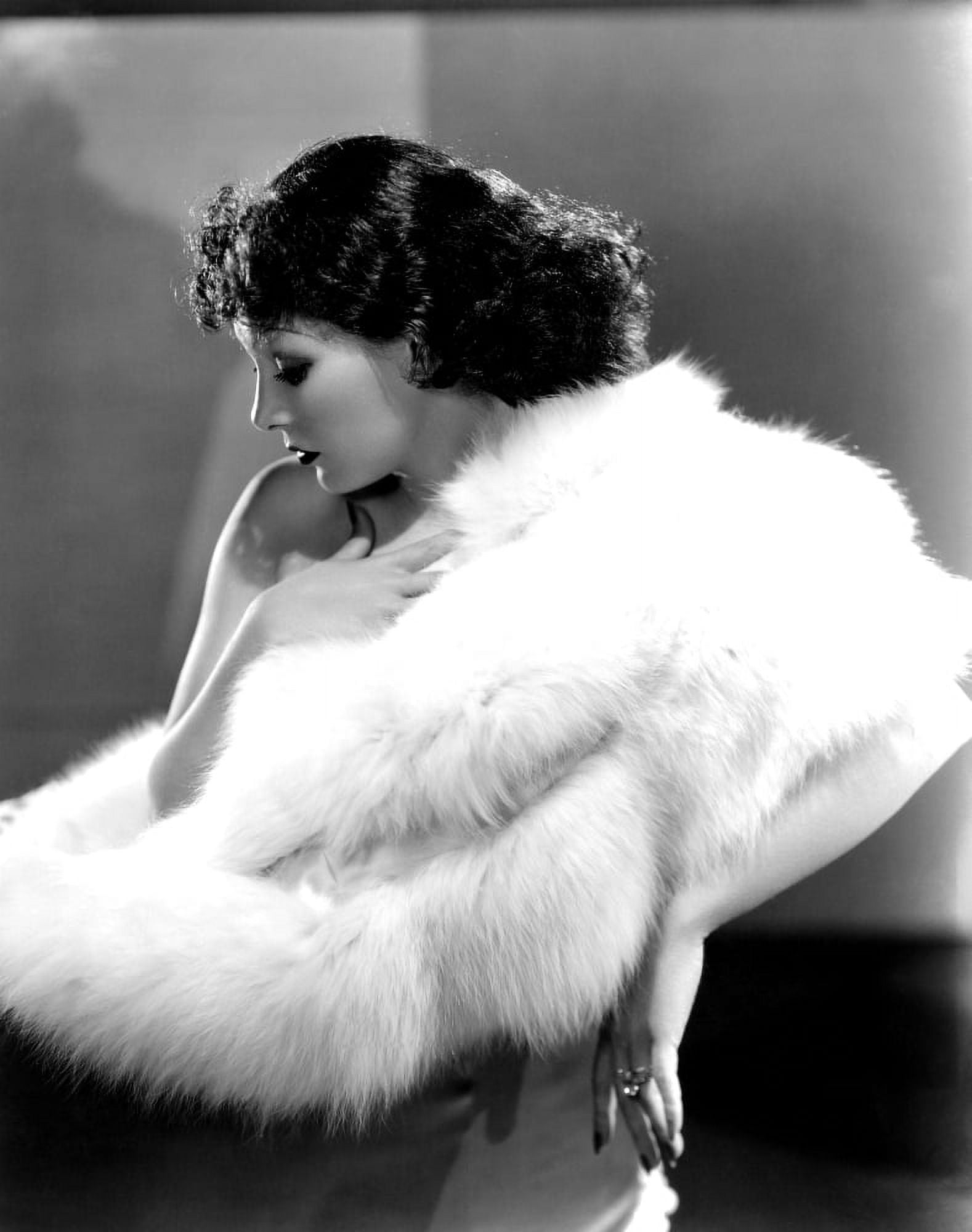 Lupe Velez Wearing White Fox Cape Canvas Art - (16 x 20)