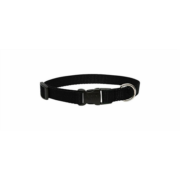 Lupine 3/4 In. Traditional Solid Black 13 to 22 In. Adjustable Collar 27502
