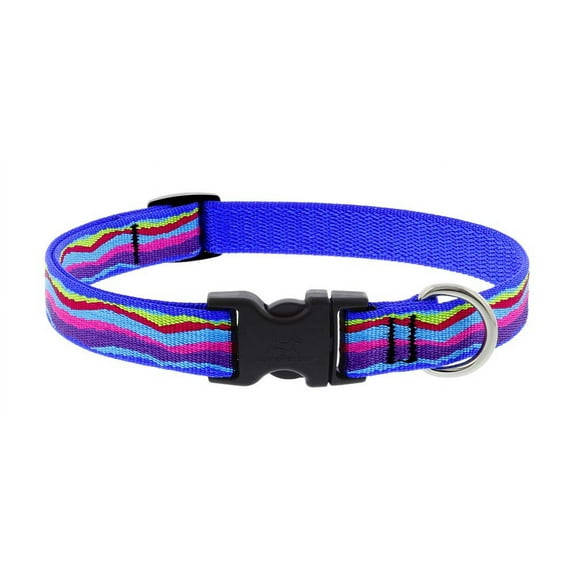 Lupine Dog Collar 3/4" Wide Ripple Creek Design adjusts from 13" to 22"