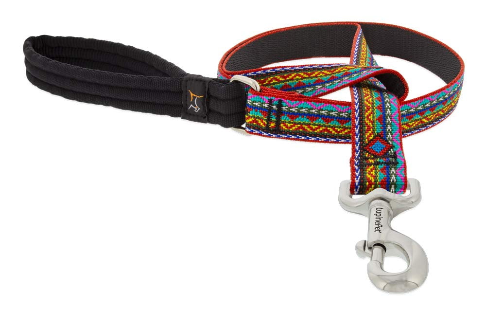 Lupine Dog Leash 1" Wide El Paso Design 6Foot Long with Padded Handle