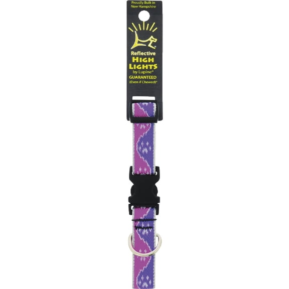 Lupine Inc. Lupine Reflective Thread Dog Collar - Pack of 2