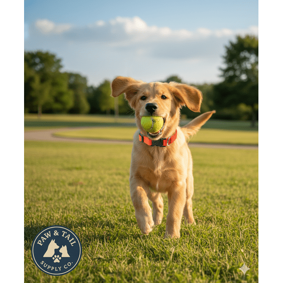 Lupine Pet E-collar Adjustable Nylon Replacement Dog Strap 3/4 inch, Orange