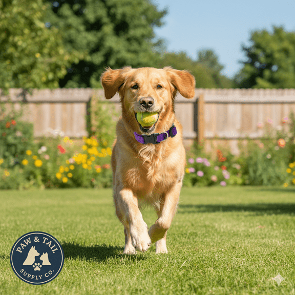 Lupine Pet E-collar Adjustable Nylon Replacement Dog Strap 3/4 inch, Purple