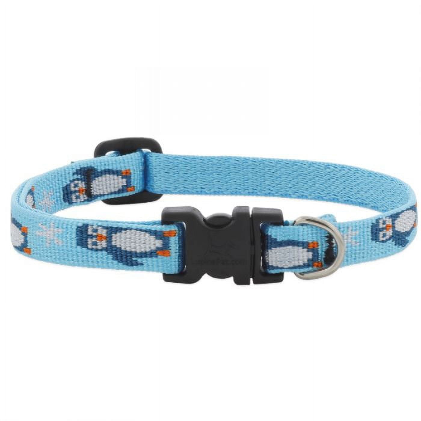 LupinePet 1/2" Penguin Party 10-16" Dog Collar