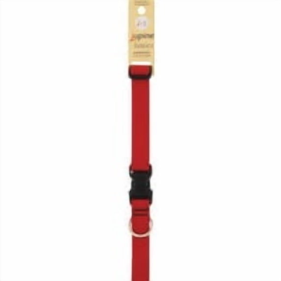 1in Red 16-28 Adj Dog Collar
