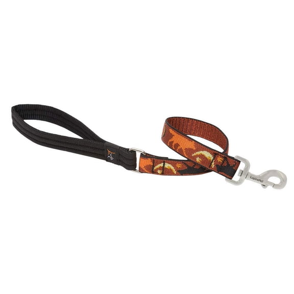 LupinePet Originals 1" Shadow Hunter 2-Foot Traffic Lead/Leash for Medium and Larger Dogs