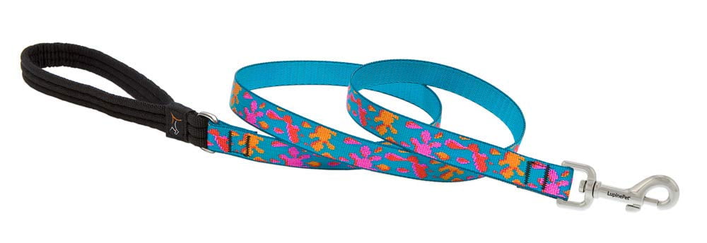 LupinePet Originals 3/4" Wet Paint 6-Foot Padded Handle Leash for Medium and Larger Dogs