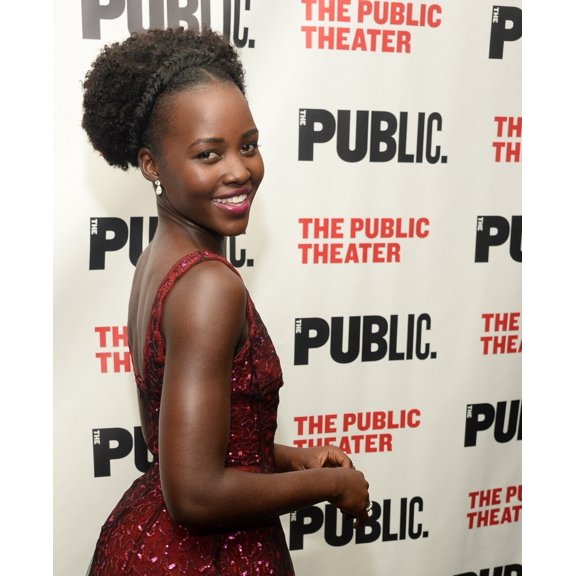 Lupita Nyong���O At Arrivals For Eclipsed Opening Night The Public Theater New York Ny October 14 2015. Photo By Eli
