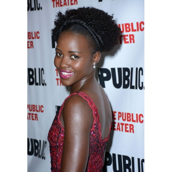 Lupita Nyong'O In Attendance For Eclipsed Opening Night On Broadway, The Public Theater, New York, Ny October 14, 2015. Photo By Derek StormEverett Collection Celebrity (8 x 10)