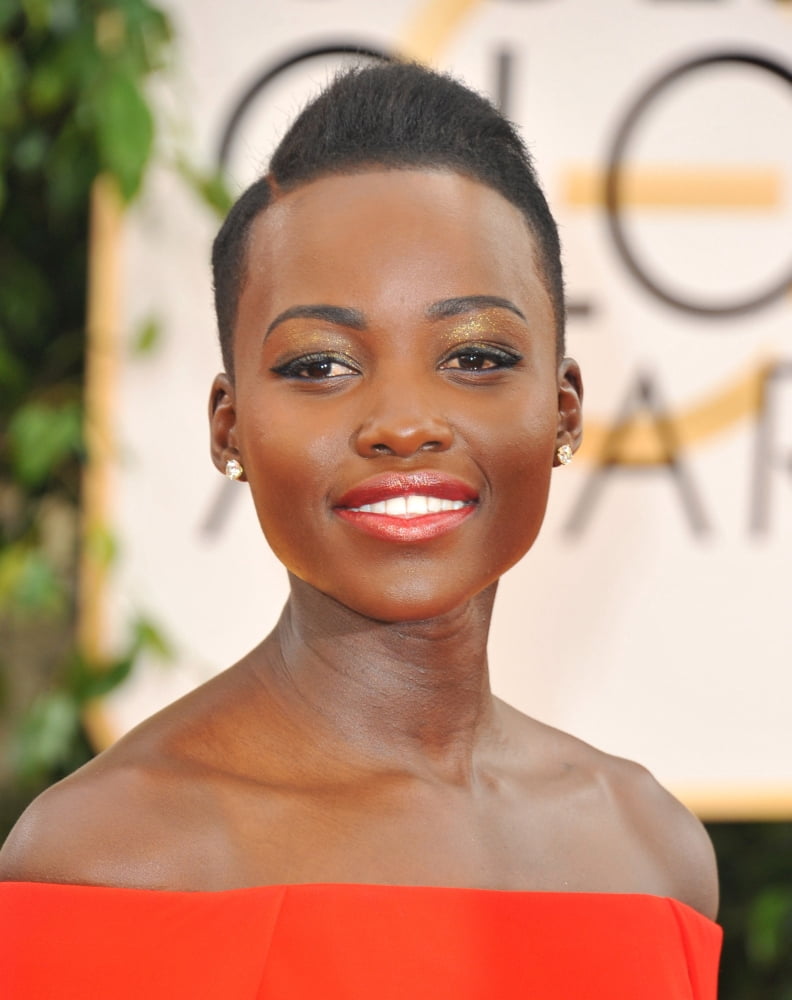 Lupita NyongO At Arrivals For 71St Golden Globes Awards - Arrivals Canvas Art - (16 x 20)