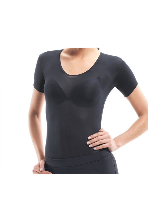 Second Skin Women's Short Sleeve Sheer See Through Mesh Top, Plum