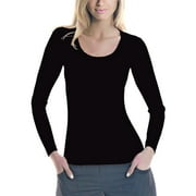 Lupo Women's Seamless Long Sleeve Fitted Blouse