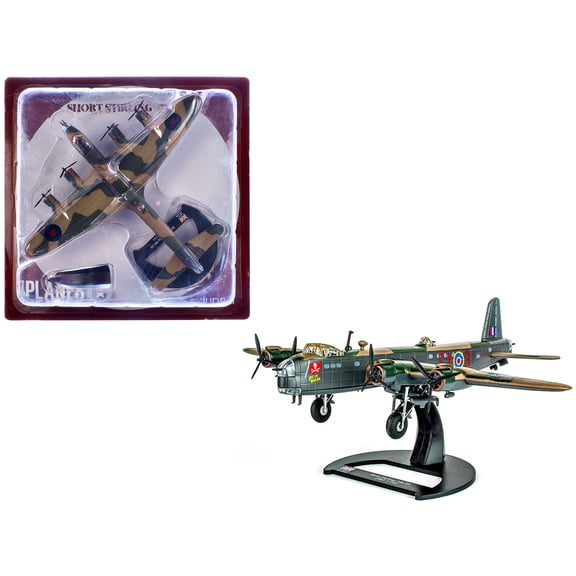 Short Stirling Mk.III Aircraft "Jolly Roger No. 199 Squadron 100 Group" (1943) British Royal Air Force "Planes of World War II" Series 1 144 Diecast Model Airplane by Luppa