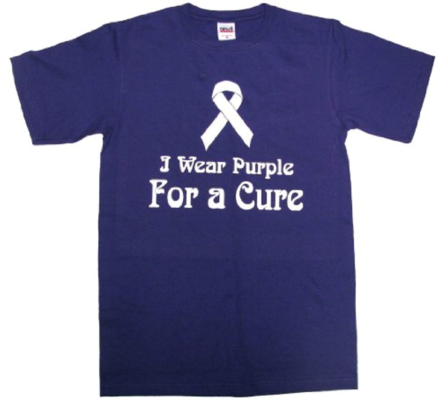 Walkathon Ribbon Lupus Awareness I Wear Purple For A Cure May Purple Ribbon Pray Month ...