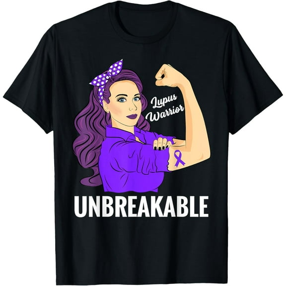 Lupus Awareness Products Warrior Unbreakable Gift T-Shirt mens t shirt，black，women，funny，misfits，men，journey