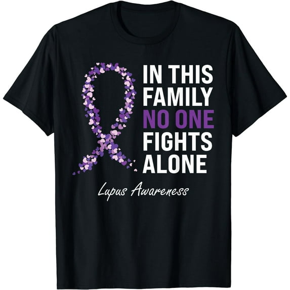 Lupus Awareness Purple Ribbon T-Shirt