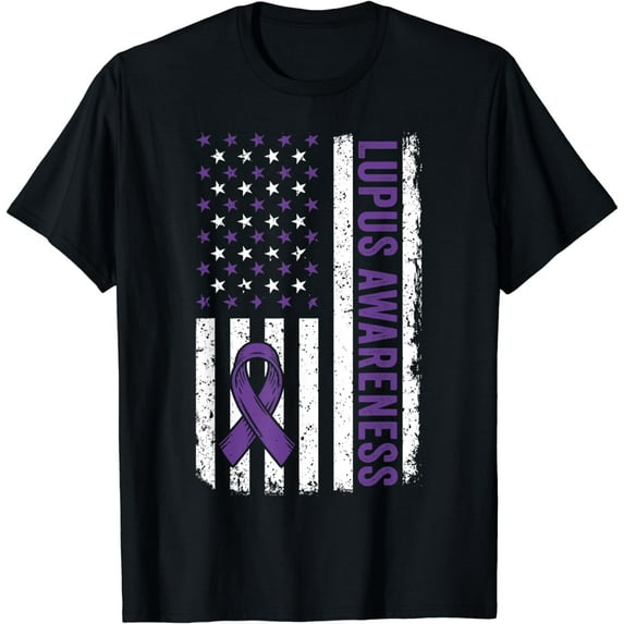 Lupus Awareness Shirt We Wear Purple for Lupus Awareness T-Shirt