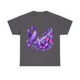 thumbnail image 1 of Lupus Purple Ribbon and Butterflies, Awareness, Unisex Heavy Cotton Tee, 1 of 4
