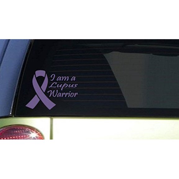 Lupus Warrior *I403* 6x7.5 inch Sticker decal purple awareness cure