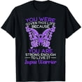 thumbnail image 1 of Lupus Warrior Lupus Awareness Butterfly Purple Ribbon SLE T-Shirt, 1 of 3