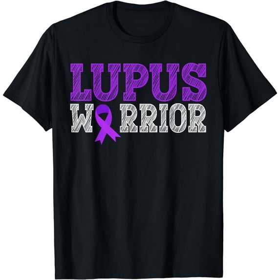 Lupus Warrior Purple Ribbon Lupus Awareness Month for Women T-Shirt
