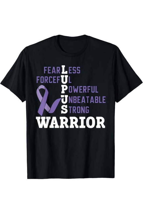 Lupus Warrior SLE Autoimmune Disease Lupus Awareness T-Shirt