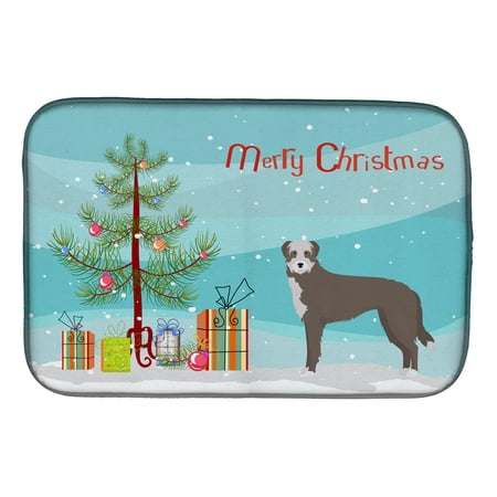 Lurcher #1 Christmas Tree Dish Drying Mat