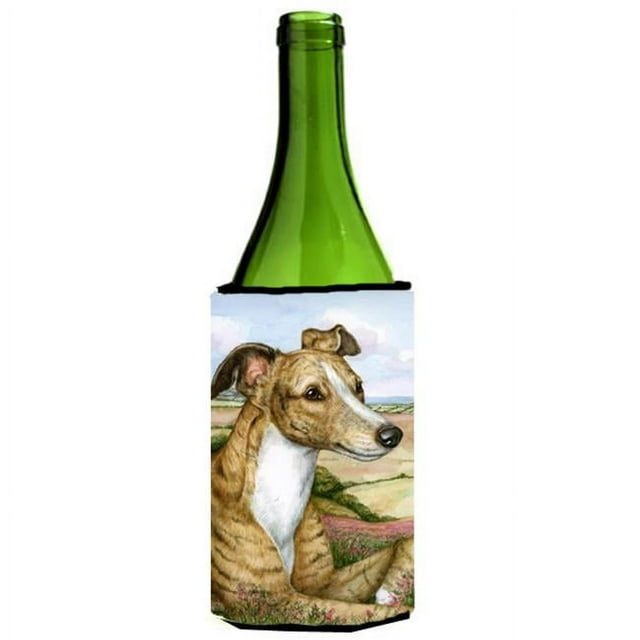 Lurcher by Debbie Cook Wine Bottle Can cooler Hugger