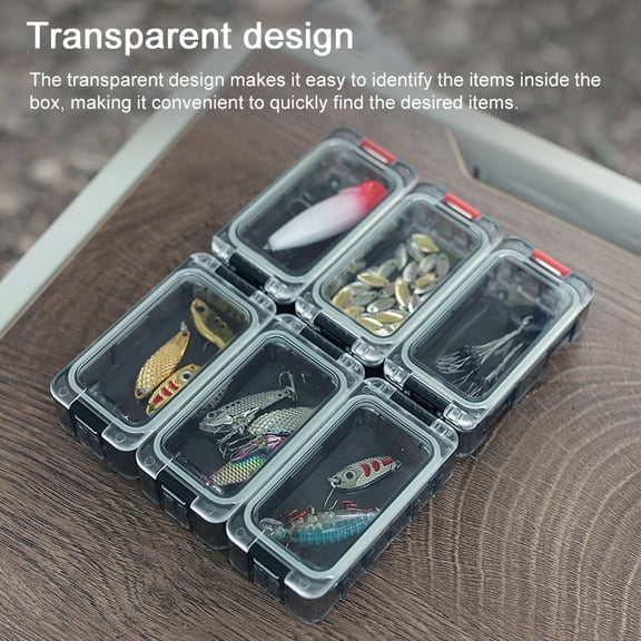 Lure Storage Box,Spliceable Fishbait Box 6pcs Lure Buzhi Box Waterproof Box Lure Box Lure Box Set Noctilucent Able Fishbait Bortt Hxber Twirltide