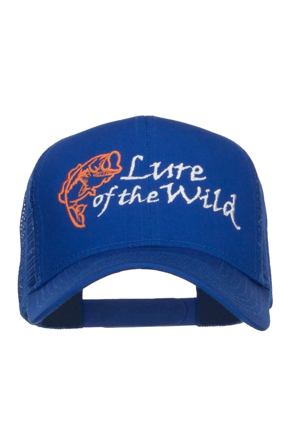 Lure of the Wild Embroidered Mesh Cap - Royal OSFM