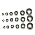 thumbnail image 1 of LureSport 18pcs Size 6-20 Thickening Alconite Ring Ceramic Black Guide Ring Rod Building Component Repair DIY Accessory, 1 of 5