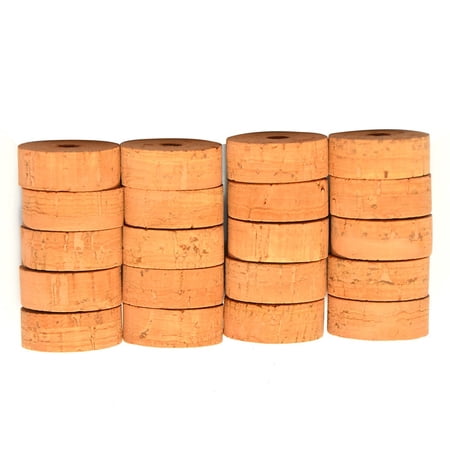LureSport 20pcs Cork Ring 1 1/4" x 1/2" x1/4' Rod Building Component Repair DIY Accessory