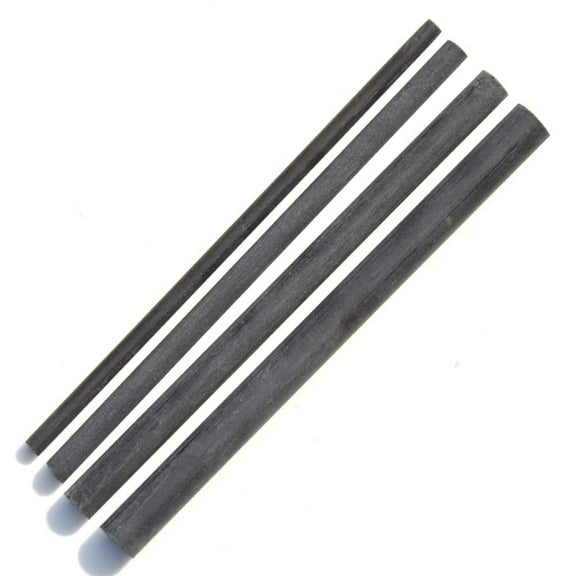 LureSport 4pcs 128mm Solid Carbon Cylinder Spogit Blank Connect Rod Building Component DIY Repair Accessory