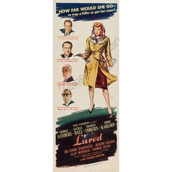 Lured Movie Poster Insert 14x36 Unframed, Age: Adults AB Posters