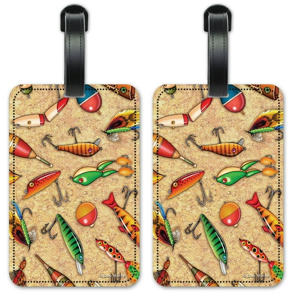 Lures - Image by Dan Morris - Luggage ID Tags / Suitcase Identification Cards - Set of 2