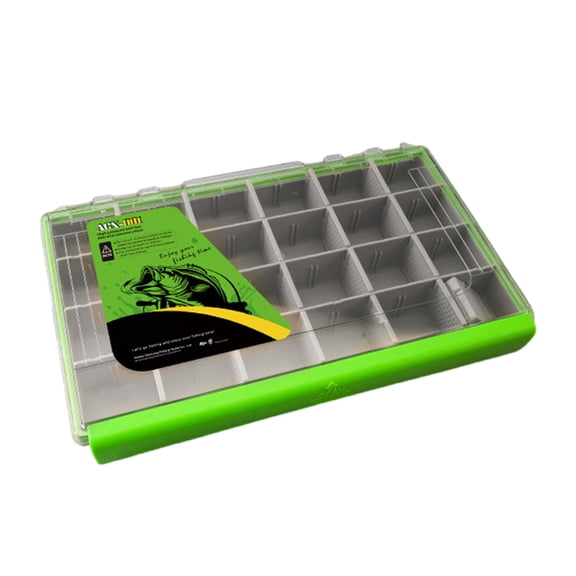 Lures Organizers Clear Lid Tray Box Baits Separator Fishing Tackle Box Organizers with Removable Dividers Storage Box