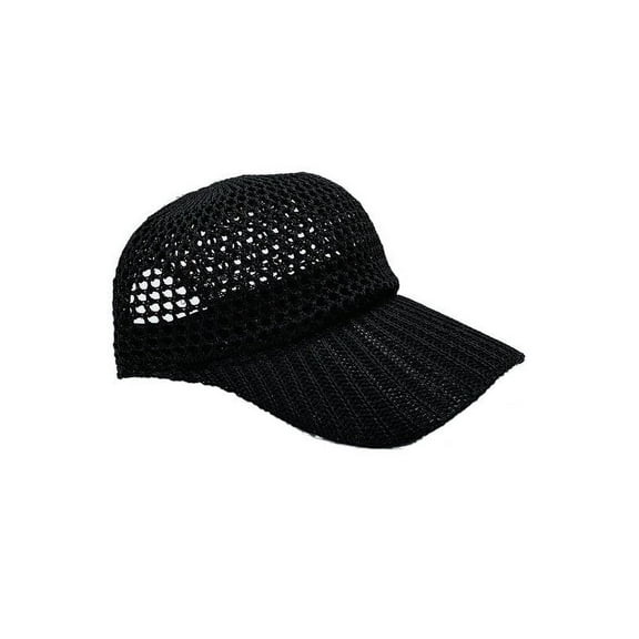 Lurex Metallic Crocheted Baseball Cap