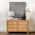 thumbnail image 1 of Lurian - 6-Drawer Rattan Dresser, Natural, 1 of 10