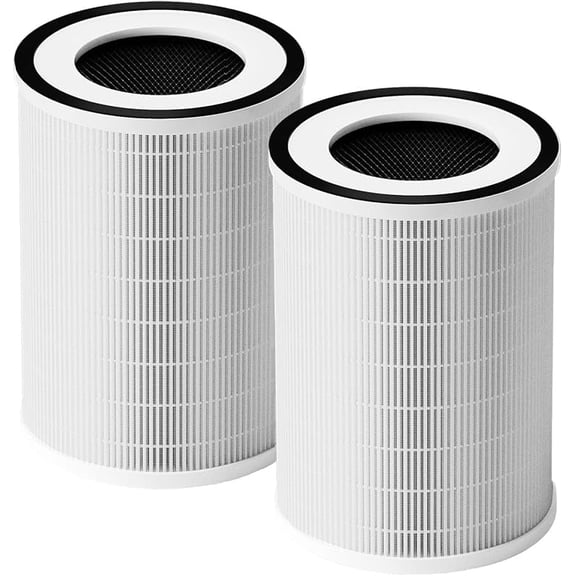 Luripid Kilo Air Purifier Filter Replacement, Compatible with Afloia KILO, KILOPLUS, KILOPRO, MIRO,MIRO PRO and MORENTO MR-Kilo, Kalo Air Purifier, 360 °   3-Stage Filtration, 2 Pack