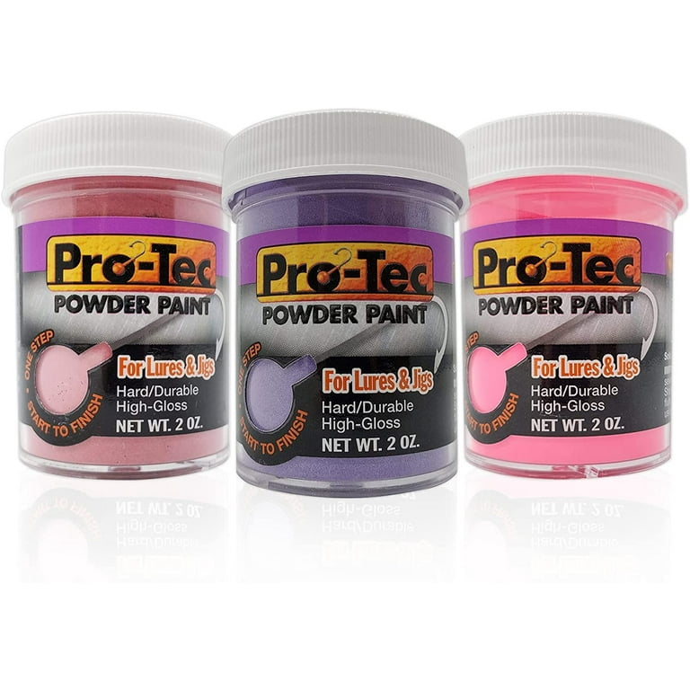  One Pound Can of Pro-Tec Lure Powder Paint, Cheaper by the  Pound!!! Fishing Lure Paint, Jig Head Fishing Paint (Hot Pink 1LB) : Sports  & Outdoors