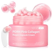 LusBeauty PDRN Pink Collagen Capsule Cream, Firming & Hydrating Face Moisturizer with Salmon DNA & Niacinamide, Supports Smooth, Plump-Looking Skin, 3.4 fl oz 100 ml