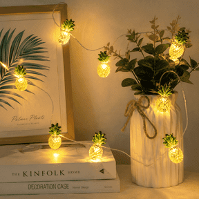 Pineapple String Lights, LusLog-pro Tropical Fairy Lights for Bedroom, Indoor Accent Room Decor, Kitchen and Summer Party Decorations