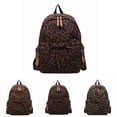 thumbnail image 1 of Lusa Fashion Leopard Print Backpacks for Students Large Capacity Double Shoulder Casual Backpack Versatile for Back to School Season and Commuting Travel Daily Use Khaki One Size, 1 of 5
